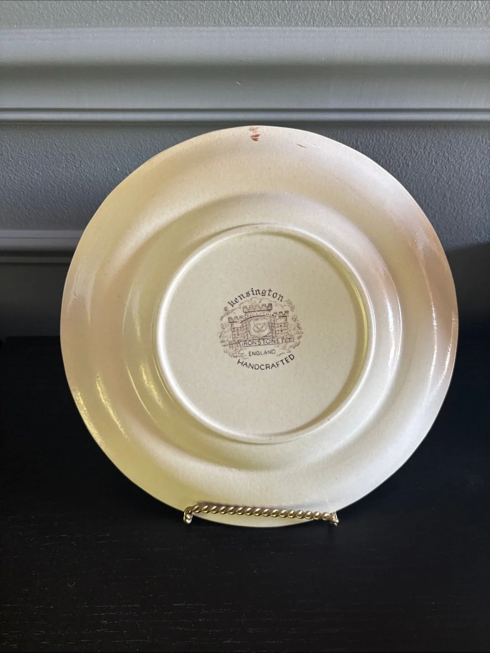 Kensington Staffordshire Ironstone Handcrafted England Set of 4 Plates